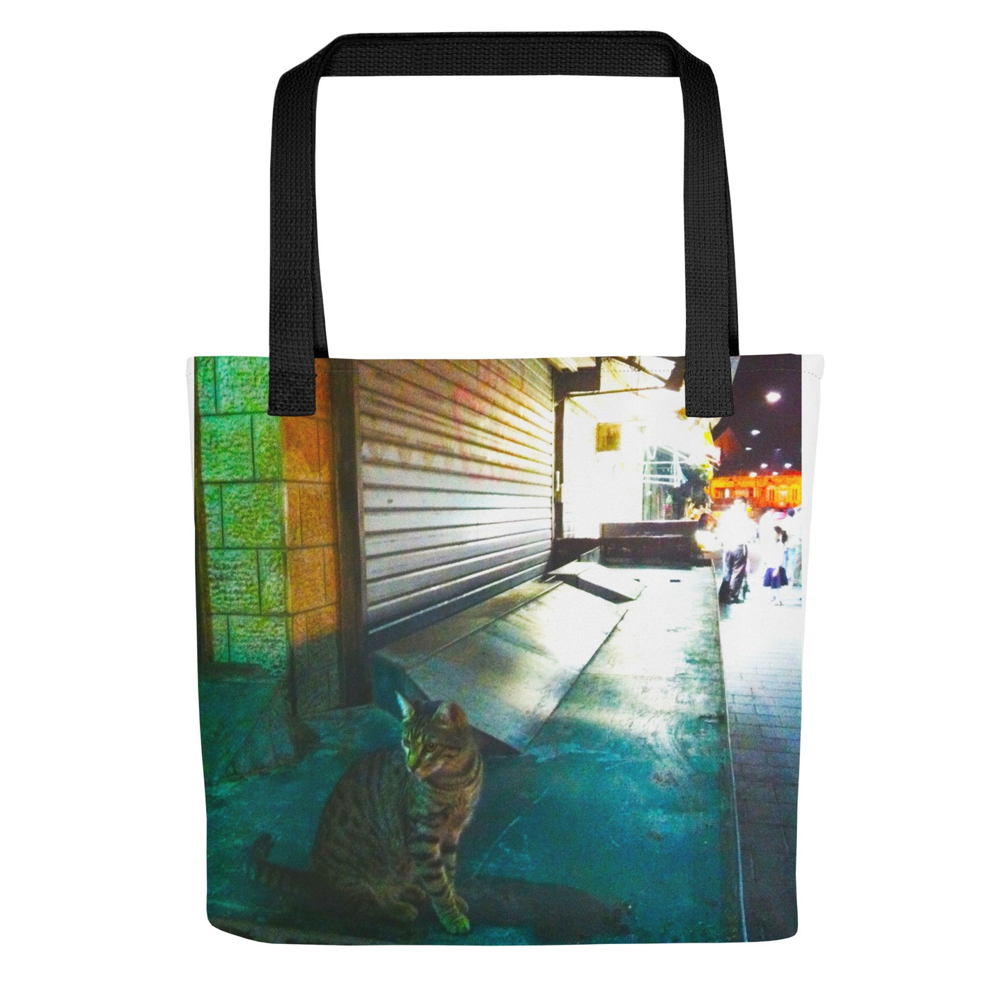 Late Night Market Cat Tote bag