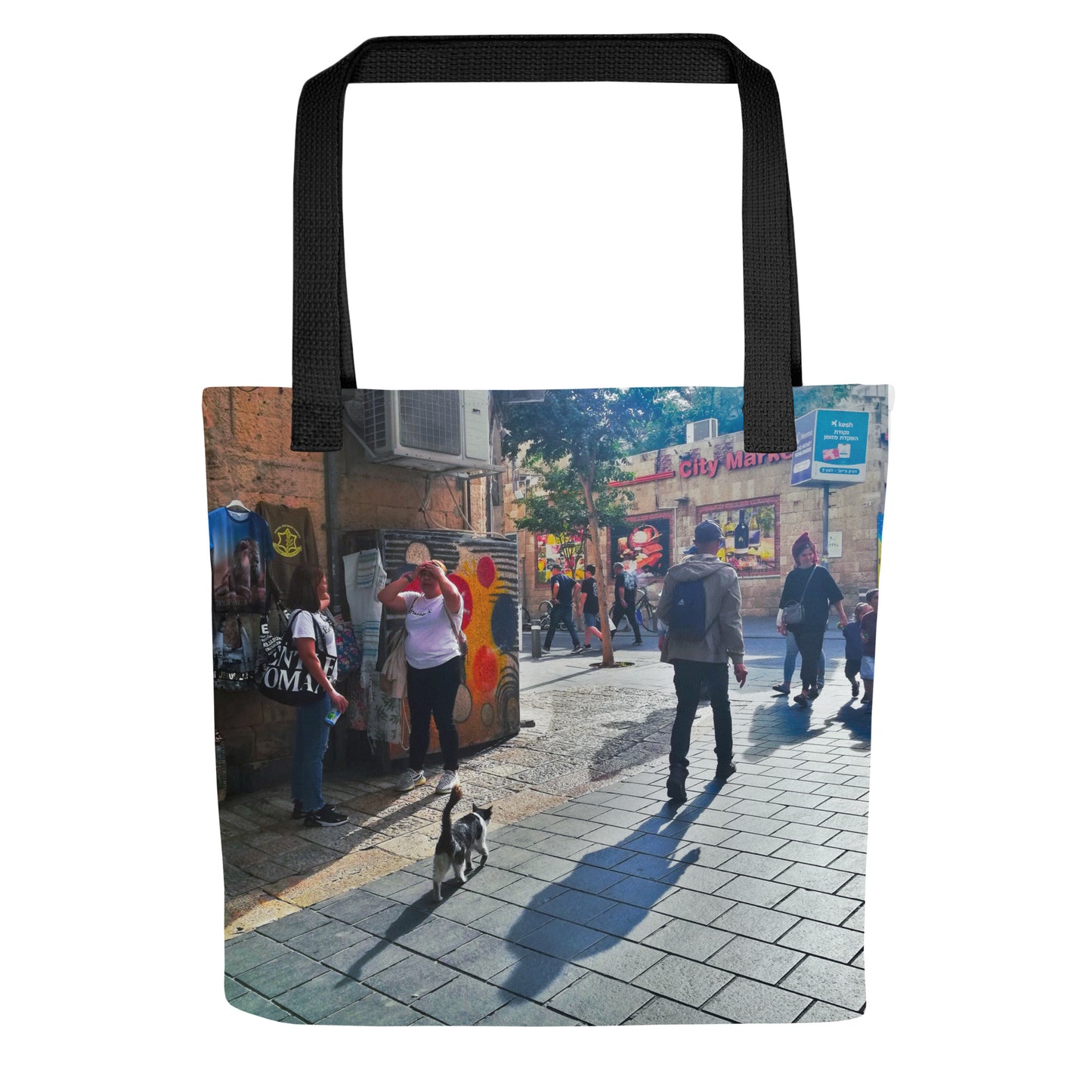 Cat for every corner Tote bag Realism series