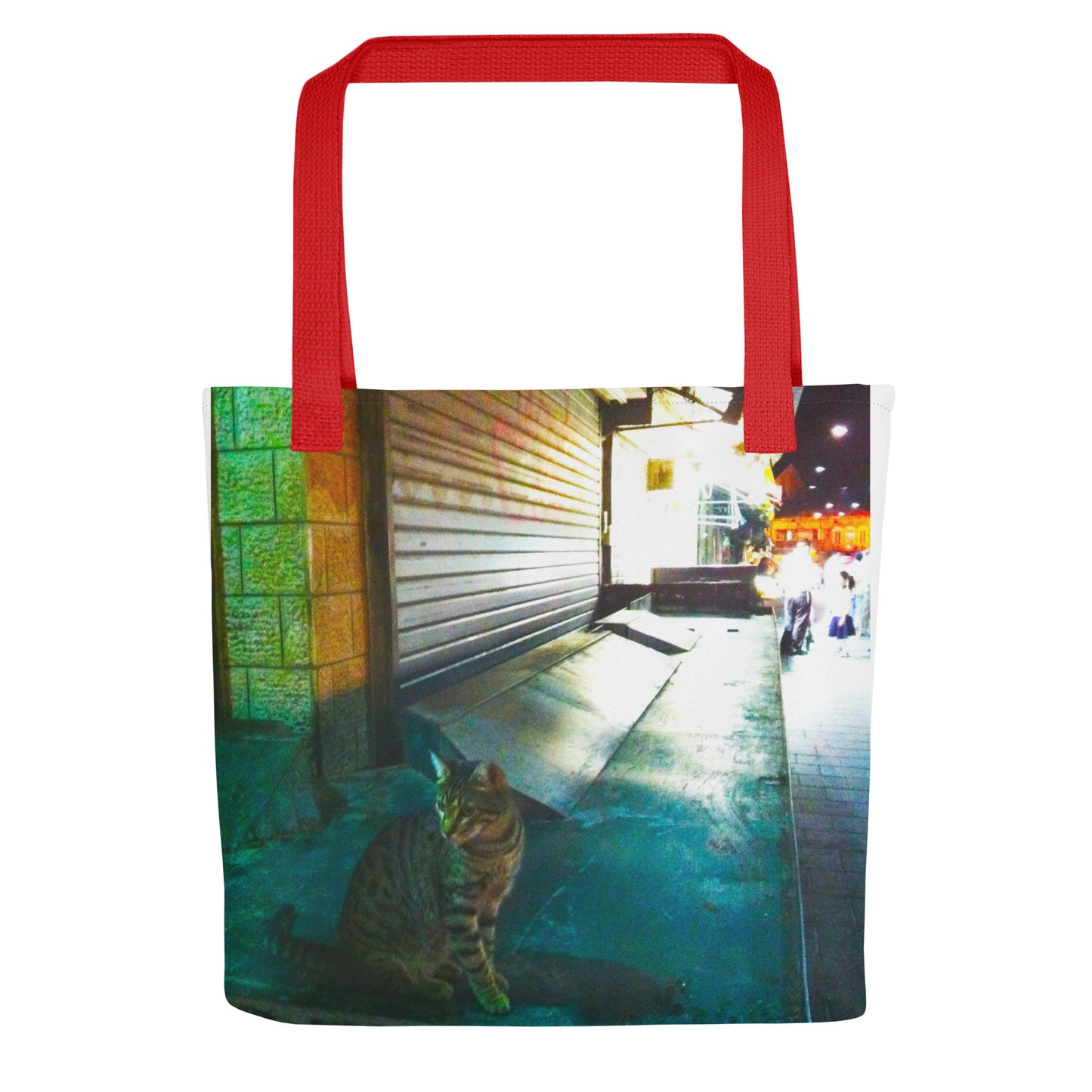 Late Night Market Cat Tote bag