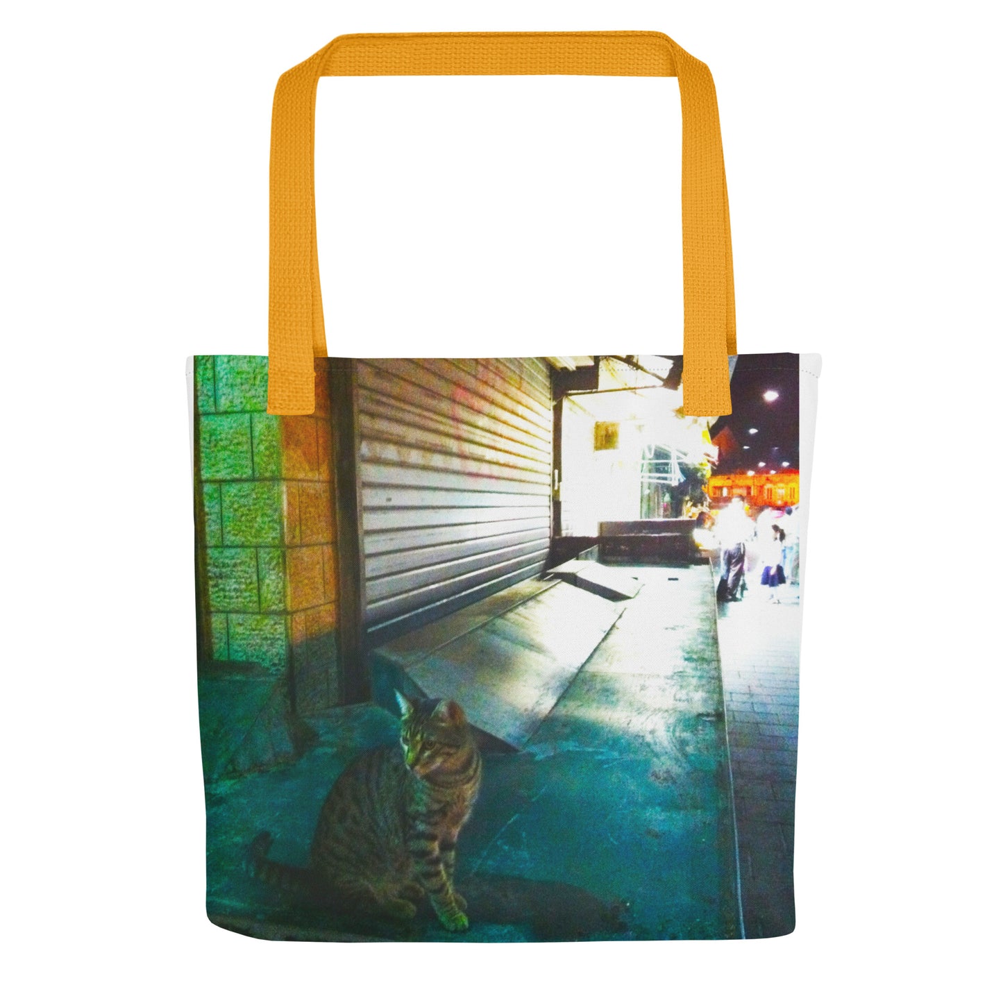 Late Night Market Cat Tote bag